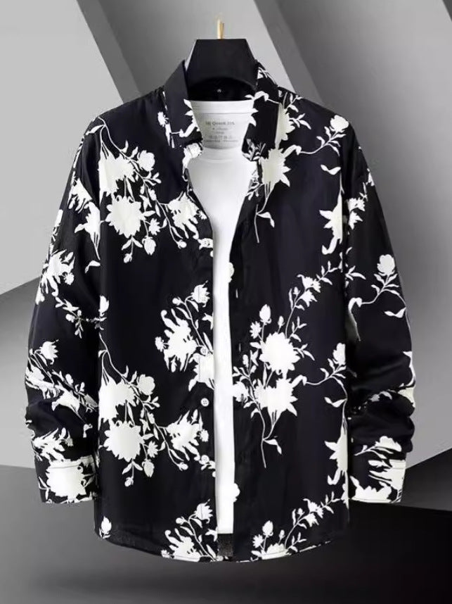 Camicia Slim-Fit Flower Print