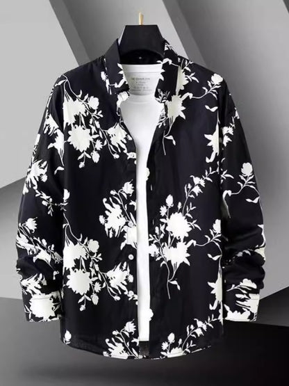 Camicia Slim-Fit Flower Print