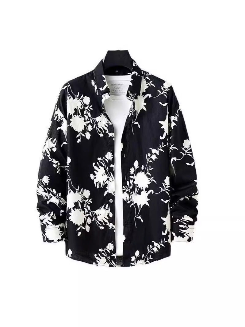 Camicia Slim-Fit Flower Print