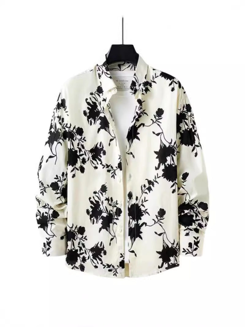 Camicia Slim-Fit Flower Print
