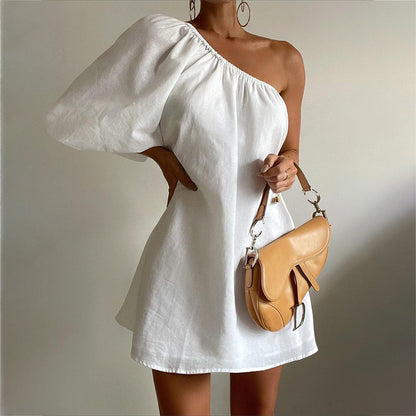 Linen Essence: Oblique Dress 2026