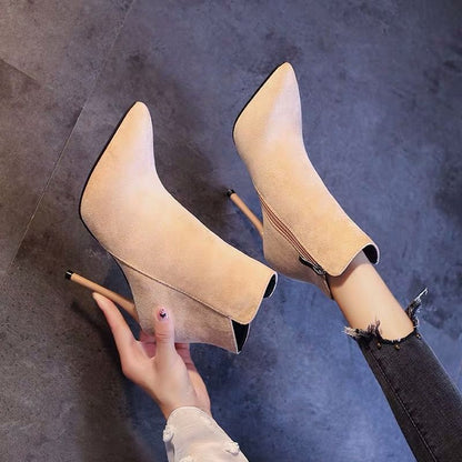 Stivaletti Bassi Urban con Nappe e Zip Laterale – Comfort Autunnale Flat