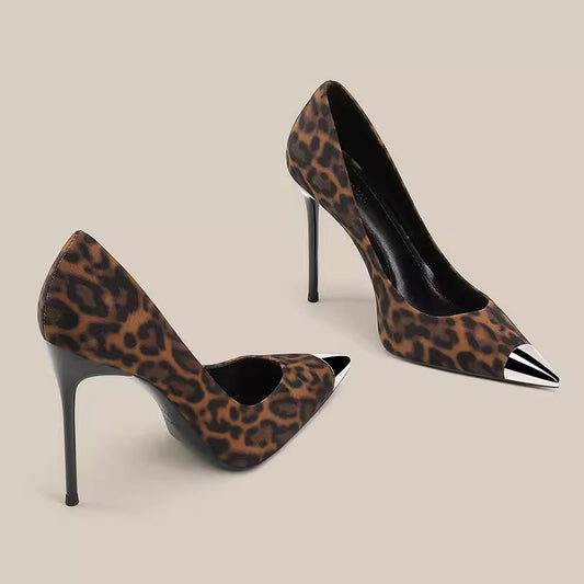 Décolleté Luxury Metallic & Leopard – Tacco Stiletto 8cm o 10cm