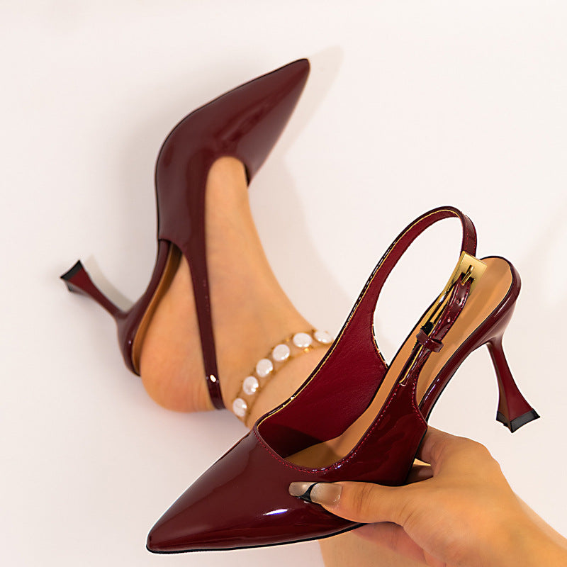 Décolleté Luxury con Fibbia Quadrata e Tacco Stiletto Over 8cm
