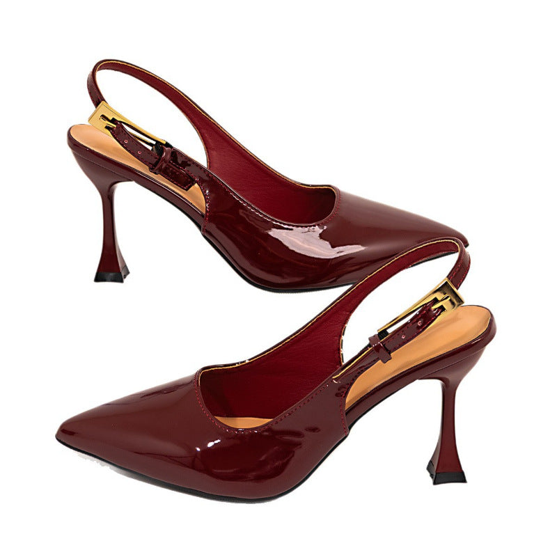 Décolleté Luxury con Fibbia Quadrata e Tacco Stiletto Over 8cm