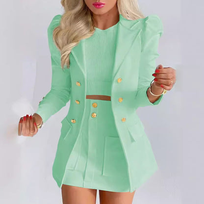 Completo Casual con Gonna a Maniche a Palloncino