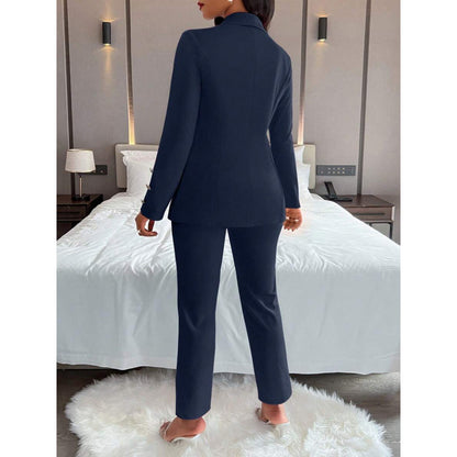 Set Due Pezzi con Top Knitted e Pantaloni Mid-Length