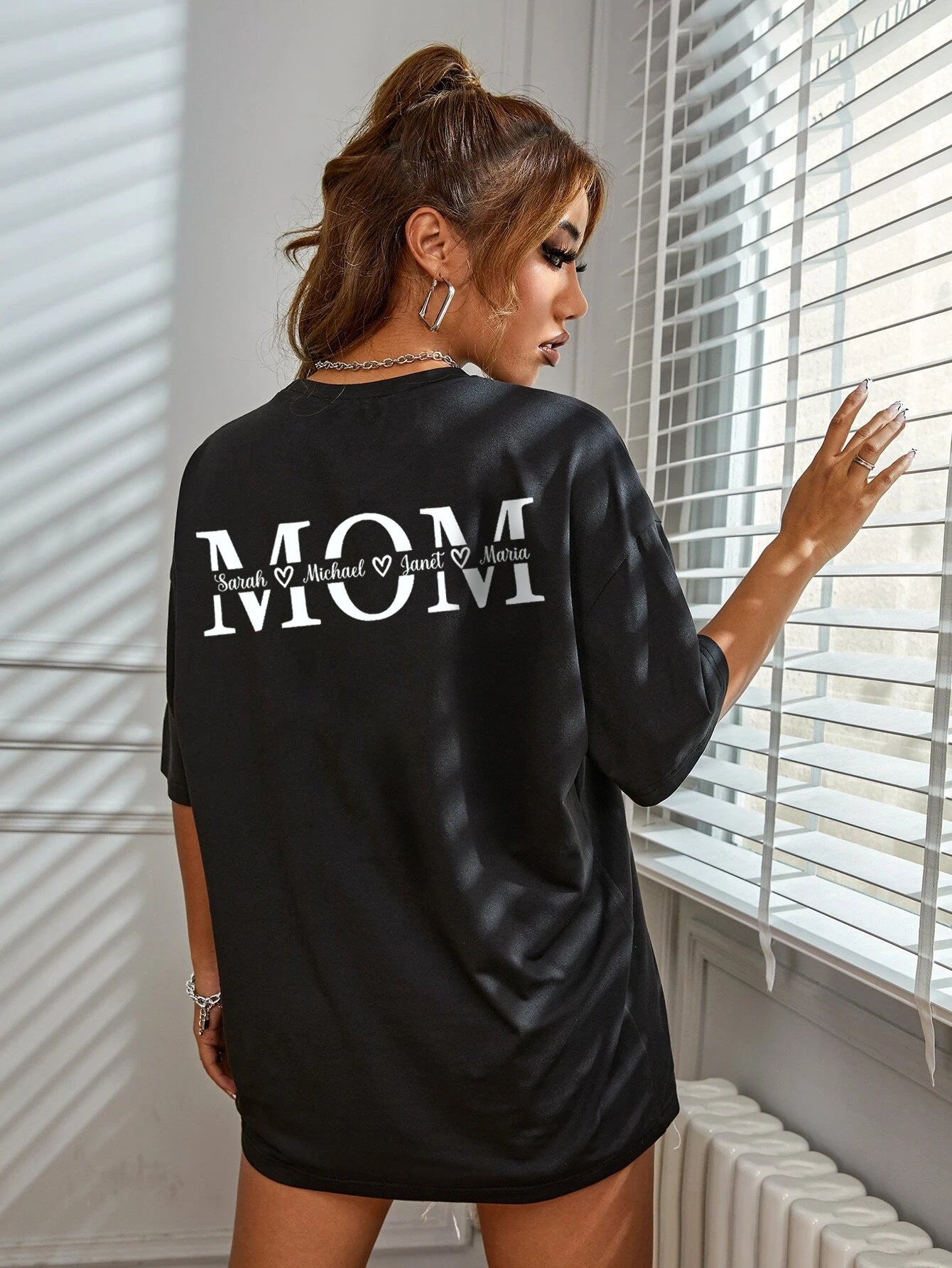 T-Shirt Straight Fit con Grafica "Street Hipster"