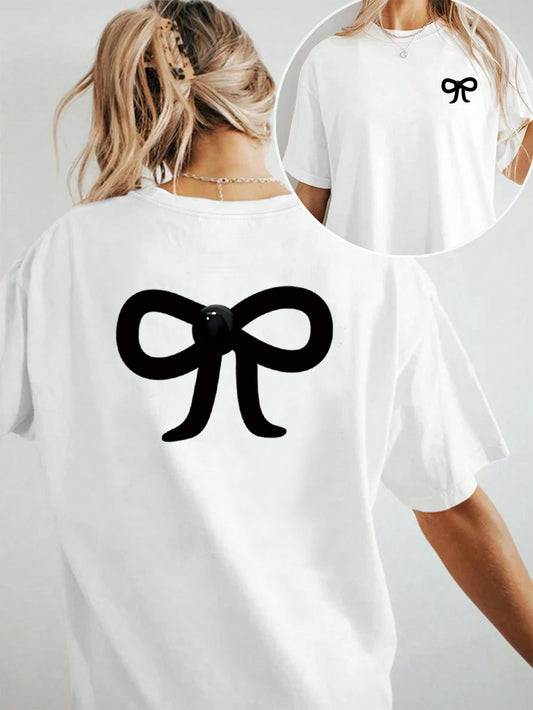 T-Shirt Grafica in Cotone Tecnico e Fitting Disteso