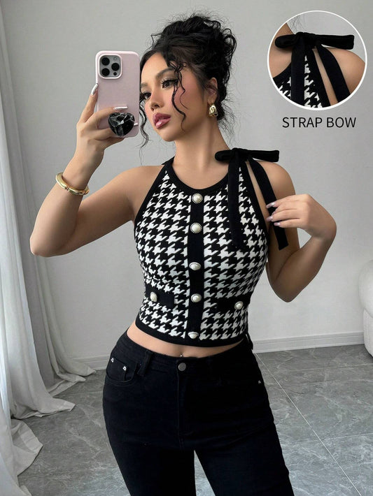 Top con Allacciatura a Intreccio