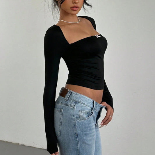 Top con Scollo Quadrato e Fitting Skin