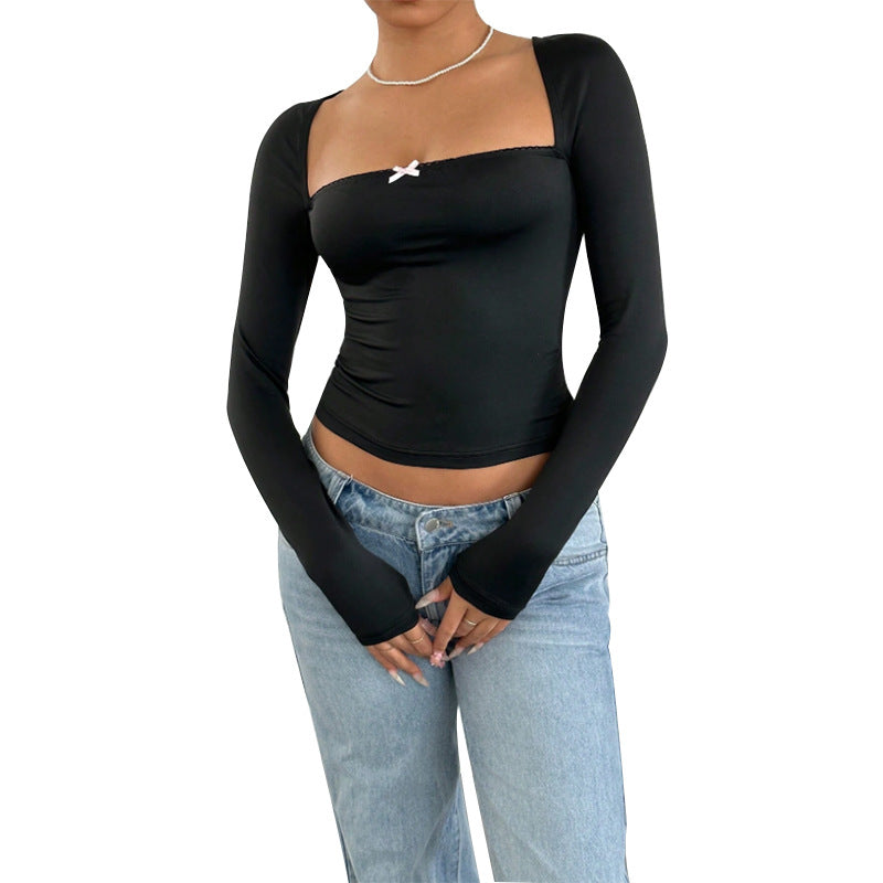 Top con Scollo Quadrato e Fitting Skin