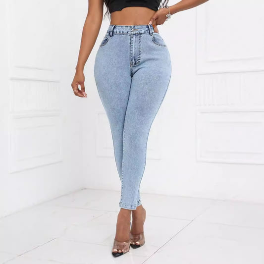 Jeans Slim Feet con Trattamento Non-Iron e Silhouette Street Hipster