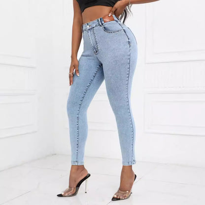 Jeans Slim Feet con Trattamento Non-Iron e Silhouette Street Hipster