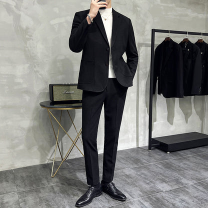Completo Due Pezzi in Misto Viscosa con Struttura "British Style"