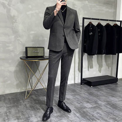 Completo Due Pezzi in Misto Viscosa con Struttura "British Style"