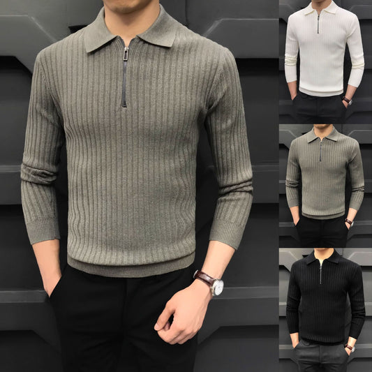 Polo in Maglia Tecnica con Mezza Cerniera e Silhouette Urban Relaxed