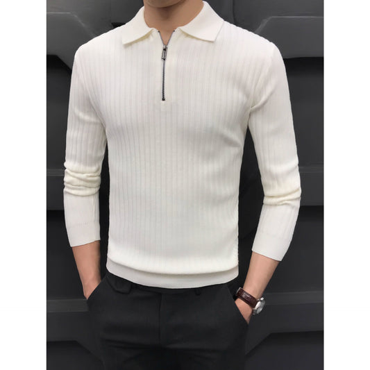 Polo in Maglia Tecnica con Mezza Cerniera e Silhouette Urban Relaxed