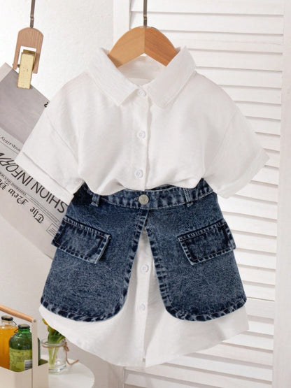 Gonna Petticoat in Fibra Acetata Soft-Denim con Silhouette Sweet & Cool