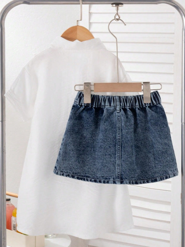 Gonna Petticoat in Fibra Acetata Soft-Denim con Silhouette Sweet & Cool