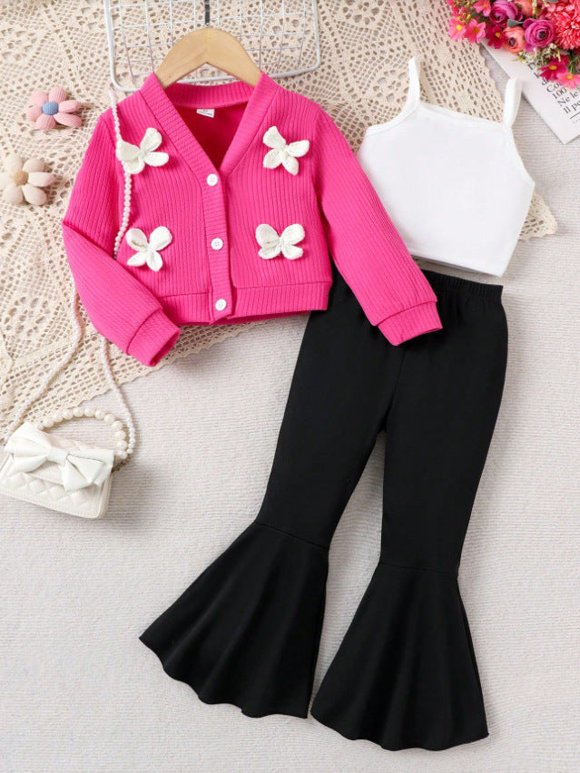 Completo Due Pezzi con Cardigan Monopetto e Pantaloni coordinati in Rayon Soft-Touch