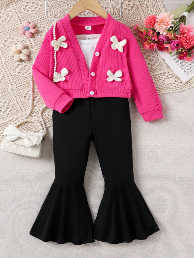 Completo Due Pezzi con Cardigan Monopetto e Pantaloni coordinati in Rayon Soft-Touch