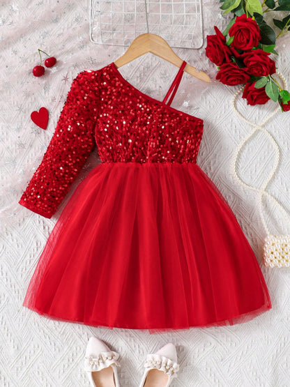 Abito a Sospensorio in Tessuto Mesh con Silhouette Princess e Finitura Light-Luxury