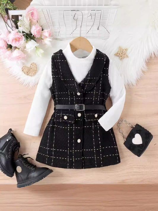 Completo Due Pezzi con Giacca Monopetto e Gonna Coordinata in Cotone Soft-Touch