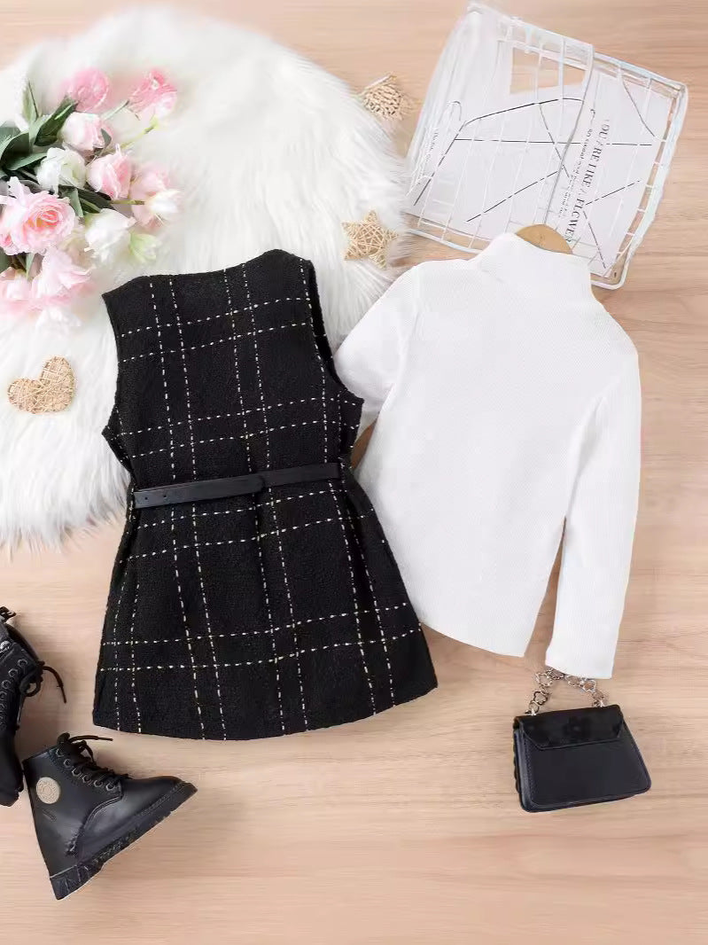 Completo Due Pezzi con Giacca Monopetto e Gonna Coordinata in Cotone Soft-Touch