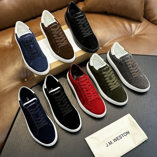 Calzatura Casual in Primo Fiore con Sistema Shock-Absorption e Design Front-Tie