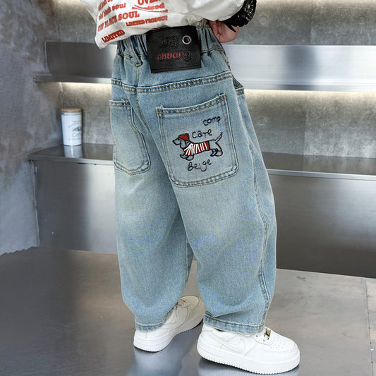 Machete Jeans "Puppy Embroidered"