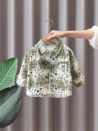 Camicia in Cotone all'80% con Taglio Lapel e Struttura Morbida