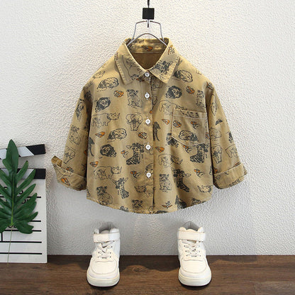 Camicia in Cotone Premium al 90% "Yellow" con Finitura Soft-Touch