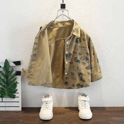 Camicia in Cotone Premium al 90% "Yellow" con Finitura Soft-Touch