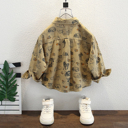 Camicia in Cotone Premium al 90% "Yellow" con Finitura Soft-Touch