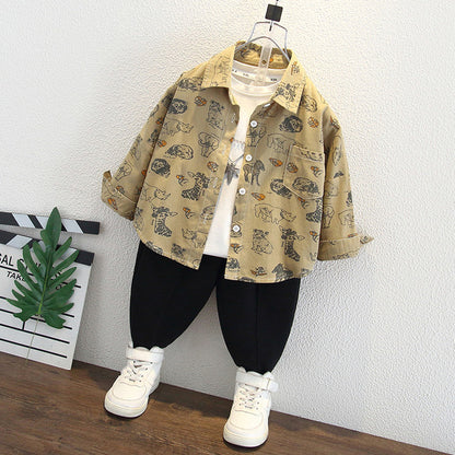 Camicia in Cotone Premium al 90% "Yellow" con Finitura Soft-Touch