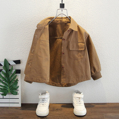 Camicia in Cotone Premium al 90% con Polsini in Maglia e Finitura Soft-Touch