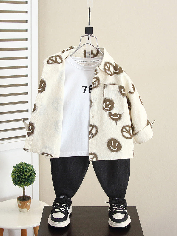 Giacca Media Lunghezza in Cotone con Design Zipper e Finitura Soft-Touch