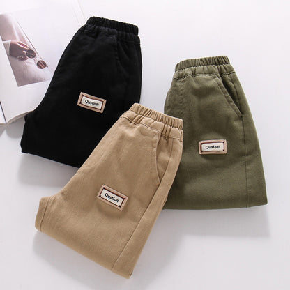Pantaloni in Cotone "Triple Color" con Struttura Soft-Comfort