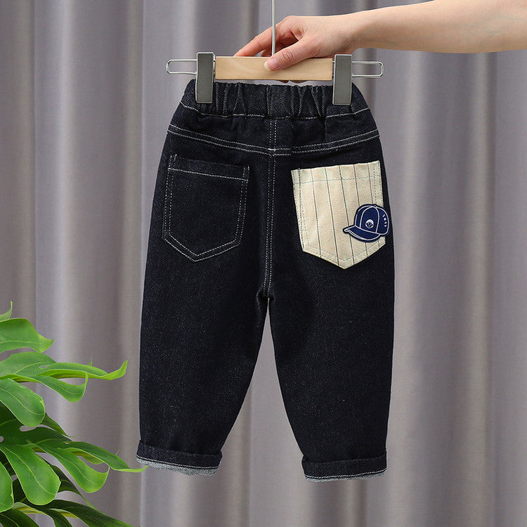 Jeans "Clear Color" con Ricamo Hat e Struttura Soft-Comfort