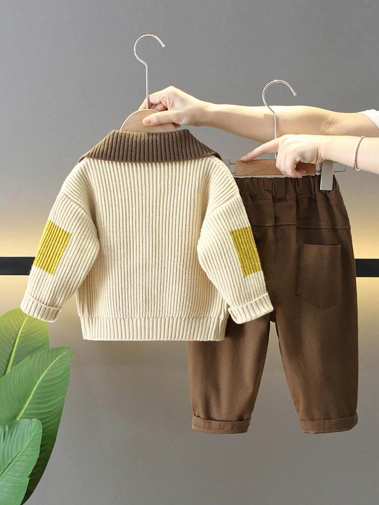 Completo Tre Pezzi in Cotone Premium al 95% con Finitura Soft-Touch