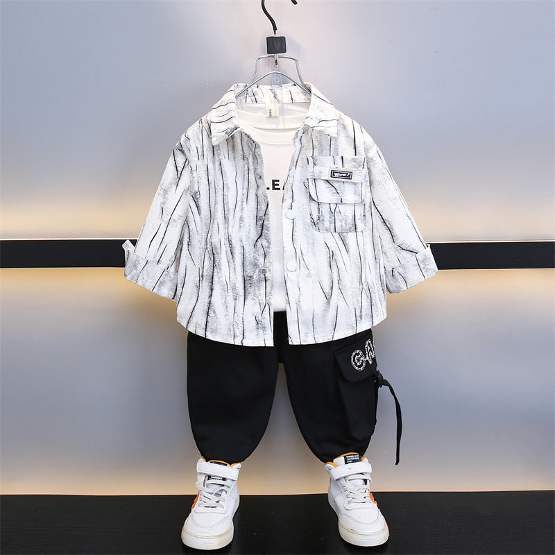 Set Due Pezzi in Cotone Premium con Dettagli "Bag-Cover" e Finitura Soft-Touch