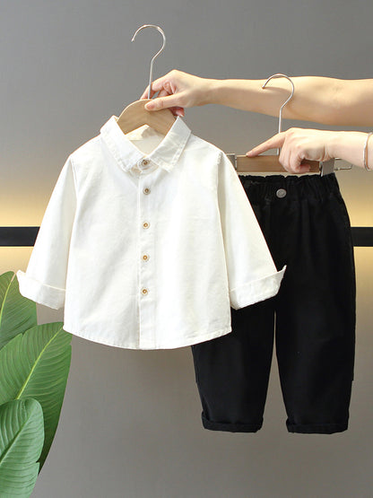 Completo Tre Pezzi "Cloud White" in Cotone Organico al 95%