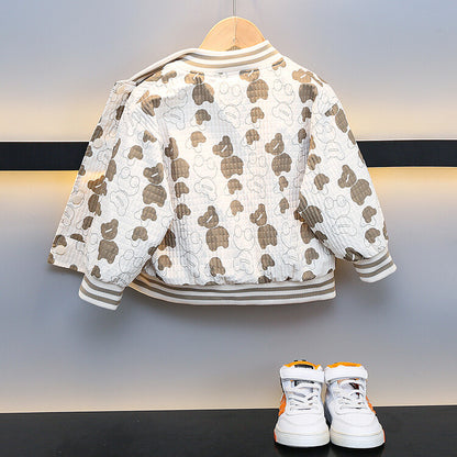 Giacca Varsity in Cotone "Milky White" con Fodera Comfort