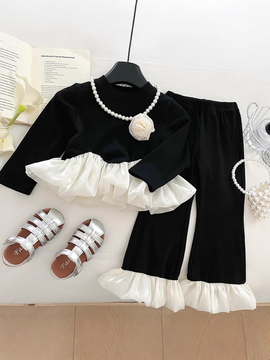 Completo Due Pezzi in Cotone Rigenerato con Taglio Minimalista Korean Style