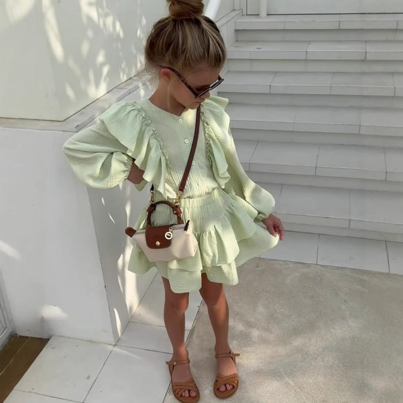 Completo Due Pezzi Unisex in Puro Lino con Giacca Monopetto e Gonna Coordinata