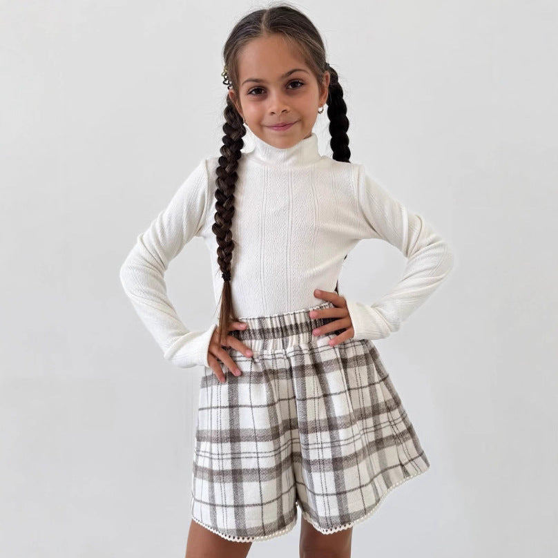Completo Due Pezzi in Cotone a Quadretti con Giacca Monopetto e Pantaloni