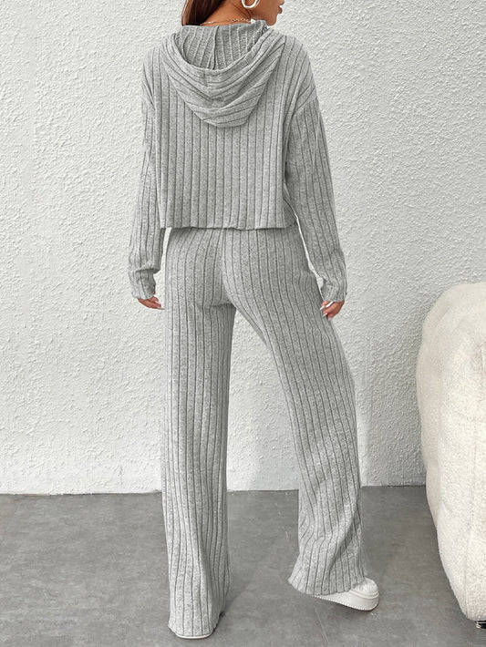 Coordinato Leisure con Sweatshirt Hooded e Trousers in Tech-Fabric