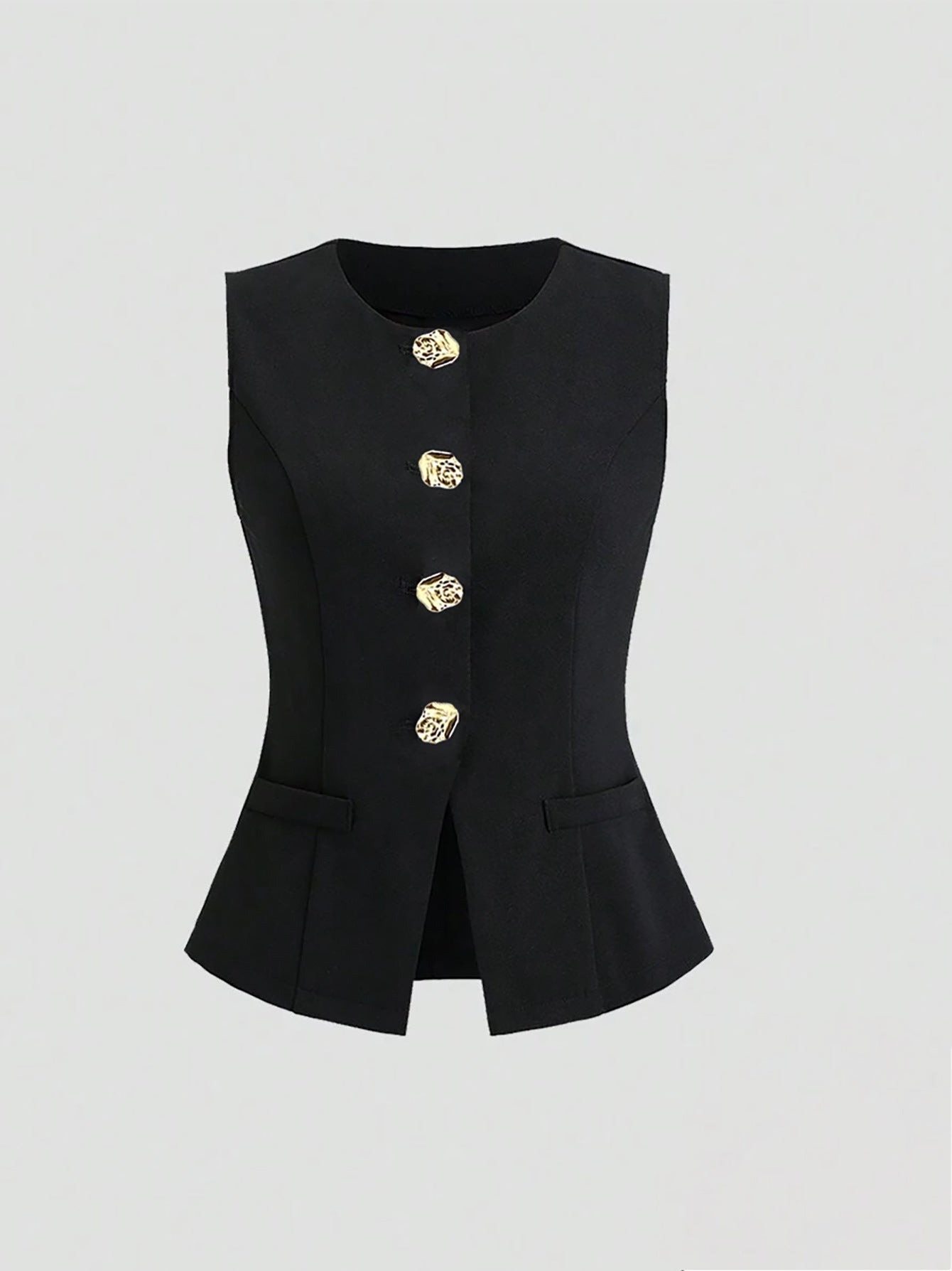 Skirt Suit Sleeveless con Dettagli Smocking e Silhouette "Japanese and Korean Leisure"