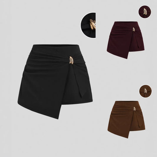 Pantaloni "Safety-Cut" Basic in Tessuto Woven con Vita Naturale e Taglio Comfort